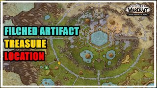 Filched Artifact Treasure Location WoW [upl. by Ilrebmyk]