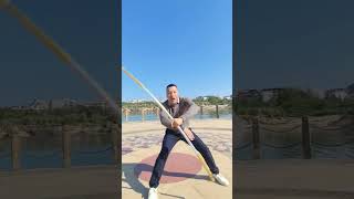 A complete set of Ruyi Jingu Bang stick techniques a set of movements that flow like water one [upl. by Hamford]