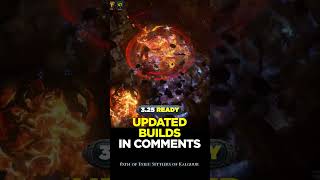 POE 325 TOP 3 FIRE POE BUILDS  POE BUILDS shorts pathofexile poebuilds poe [upl. by Erdah]