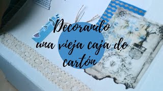 DIY DECORACIÓN de una CAJA DE CARTÓN [upl. by Jesus]