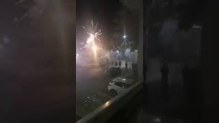 Youths fire fireworks towards police in Kirkton in Dundee Scotland shorts [upl. by Orabelle347]