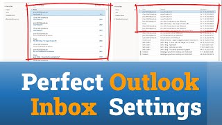 Perfect Outlook inbox settings  for a better overview and less scrolling  Tutorial [upl. by Nnaycnan]