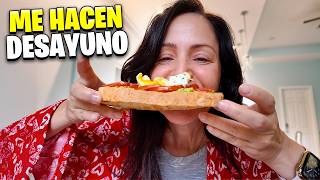 Los Hombres Me Preparan Un Desayuno 5 ESTRELLAS 😜 Sandra Cires Vlog [upl. by Claresta]