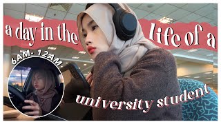 24 HOURS day in the life of a UNIVERSITY STUDENT  Degree edition [upl. by Einnhoj]