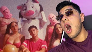 REACCION a Yng Lvcas  Perreo Porky Official Video [upl. by Naujad]