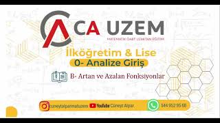 B Artan ve Azalan Fonksiyonlar [upl. by Geddes851]