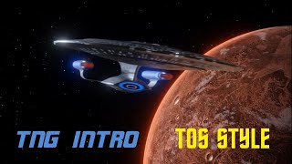 Star Trek TNG Intro In TOS Style [upl. by Trout44]