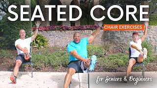 Seated Core Strengthening Exercises  Balance  For Seniors amp Beginners [upl. by Enaols969]