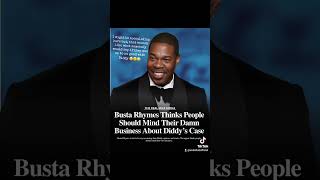 Busta Rhymes is tired of all the Diddy talk 😤 bustarhymes Diddy viral [upl. by Nosiddam]