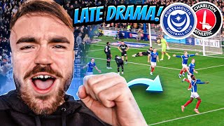 PORTSMOUTH vs CHARLTON  22  KAMARA WONDER GOAL AND LATE DRAMA AT SOLD OUT FRATTON PARK [upl. by Pyszka]