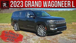 The 2023 Jeep Grand Wagoneer L Is An Exceedingly Large LimoLike Luxury SUV [upl. by Steffi]