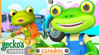 La abuela Gecko al rescate  🐸 Garaje de Gecko  Carros para niños  Vídeos educativos [upl. by Celtic]