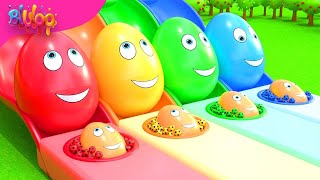 Surprise Eggs Kids Song  Colorful Eggs  BluLoo Nursery Rhymes amp Kids Songs [upl. by Gifford]