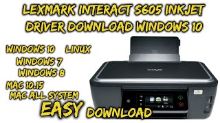 Lexmark Interact S605 inkjet multifunction Driver Download [upl. by Inajna]