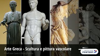 Arte greca lAuriga di Delfi il Doriforo la Nike di Samotracia e il Laocoonte [upl. by Staford]