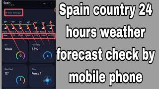 Spain country 24 hours weather forecast check by mobile [upl. by Greenwood]