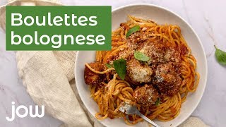 Recette de boulettes alla Bolognese [upl. by Ydal]