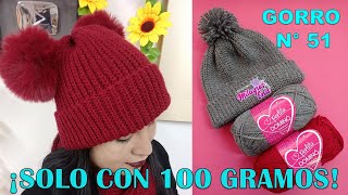 Como tejer el gorro N° 51 unisex MAS FACIL DE ELABORAR a crochet solo con 100 gramos de lana [upl. by Richers462]