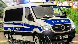 LS19 FarmerTown 2 44 Festnahme  POLIZEIEINSATZ in der Nacht  LANDWIRTSCHAFTS SIMULATOR 19 [upl. by Kremer]