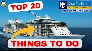 Top 20 Mustdo Activities On Anthem Of The Seas  Royal Caribbean Cruises 2024 [upl. by Enyawed]