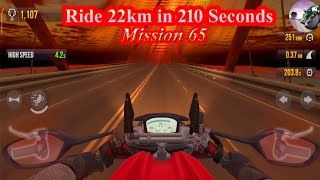 Traffic Rider Career Mode game play Mission 65 in 22 KM RIDE IN 210 SECONDS LAZ400 [upl. by Sidalg]