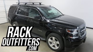 Chevrolet Tahoe with Yakima SkyLine CoreBar Roof Rack Crossbars [upl. by Dibbell]