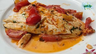 Ricetta filetto di branzino allacqua pazza cotto in padella [upl. by Stout]