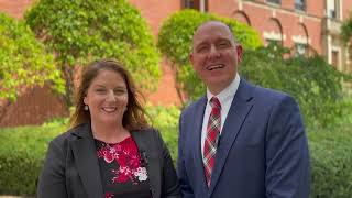 Greeting from Benet Academy Principal Sheri Costello and President Bill Myers 97 [upl. by Ahsratan]