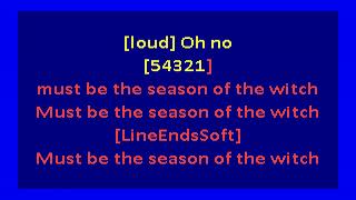 Donovan – Season of the Witch karaoke [upl. by Yob555]