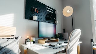 A Clean and Minimal Workspace on a Budget  IKEA Edition 2023 [upl. by Adniral77]