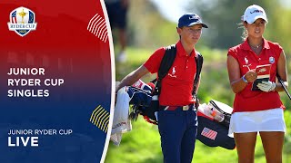 LIVE  Singles  2023 Junior Ryder Cup [upl. by Inat]