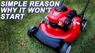 Fixing a TroyBilt mower that wont start [upl. by Ahsemal]