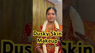 Dusky Skin Makeup❤️Before and After✔️duskyskinmakeup beforeandaftermakeup makeuptutorial [upl. by Rosalind]