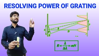 Resolving power of Grating  Derivation  grating element of diffraction grating [upl. by Einahpit630]