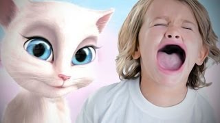 GAME BANNED FROM KIDS  Talking Angela [upl. by Pollerd]