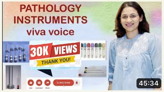 Pathology Instruments viva for medical undergraduates CHAPTERS IN DESCRIPTION [upl. by Arinaid]