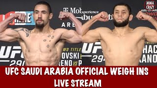 UFC Saudi Arabia Whittaker vs Aliskerov Official Weighin Live Stream [upl. by Emerald]