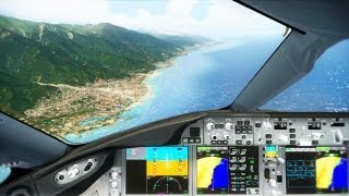 Boeing 787 Cockpit Visual Approach amp Landing  Caracas  HD [upl. by Davie]