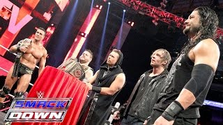 quotMiz TVquot with guests Reigns Ambrose Del Rio amp Owens SmackDown Nov 19 2015 [upl. by Arag]