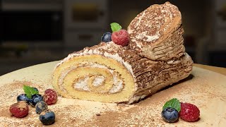 How to Make a Bûche de Noël  Yule Log [upl. by Setiram]