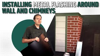 Installing Metal Flashing Around Walls and Chimneys [upl. by Retsel]