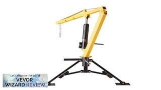 VEVOR Hydraulic Pickup Truck Crane 1000 lbs Capacity 360° Swivel Hitch Mounted Review [upl. by Aramaj759]