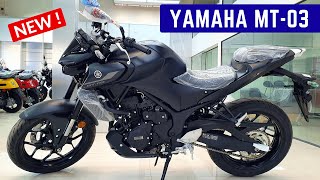 2023 Yamaha MT03 Naked Full Detailed Review  Triumph Speed 400 Rival  Features Mileage  MT 03 [upl. by Inimod]