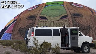 A Wild Climb and an Unbelievable Sight  Van Life Nevada [upl. by Samled625]