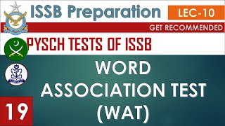 Part 19ISSB Lecture 11How to write sentences in WATWord Association TestPsychological tests [upl. by Sherar]