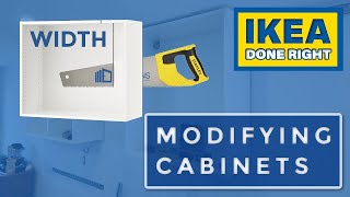 Quick and Easy Kitchen Hack Modify the width of Ikea Cabinets for a Perfect Fit [upl. by Peyton404]