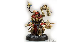 Adeptus Mechanicus Tech Priest Enginseer Table Top Mid Level Paint Tutorial [upl. by Illoh]