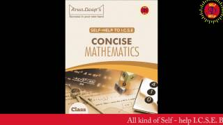 SelfHelp to ICSE Concise Mathematics class 10 Solutions of Selina [upl. by Yeniar]