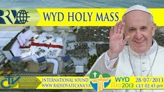 The Pope at Rio  Mass and Angelus for the WYD [upl. by Aleahs]