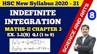 Indefinite Integration Ex32B Part 8  12th Maths New Syllabus 2020 Maharashtra Board Dinesh Sir [upl. by Lucila]